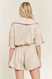 TERRY ZIP FRONT ROMPER - 1985 the VAULT Boutique