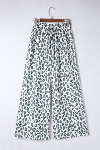 Leopard Drawstring Waist Culottes - 1985 the VAULT Boutique