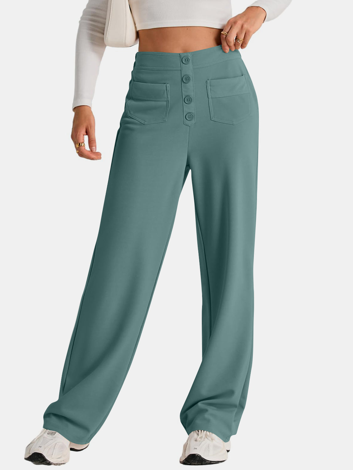 High Waist Wide Leg Pants - 1985 the VAULT Boutique