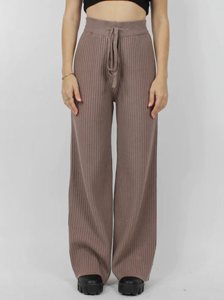 Ribbed Wide Leg Sweater Pants - 1985 the VAULT Boutique