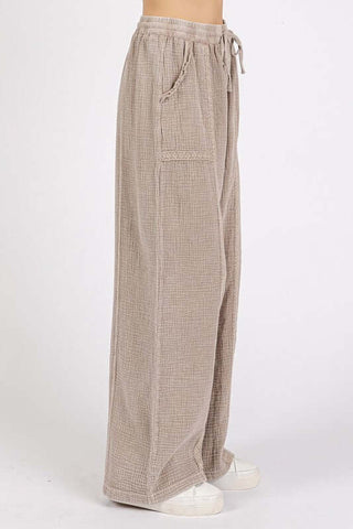 Mittoshop Lace Trim Detail Elastic Waist Cotton Gauze Pants - 1985 the VAULT Boutique