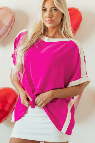 Boat Neck Half Sleeve Blouse - 1985 the VAULT Boutique