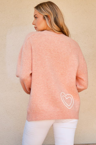 And The Why WIFEY & Heart Round Neck Sweater - 1985 the VAULT Boutique