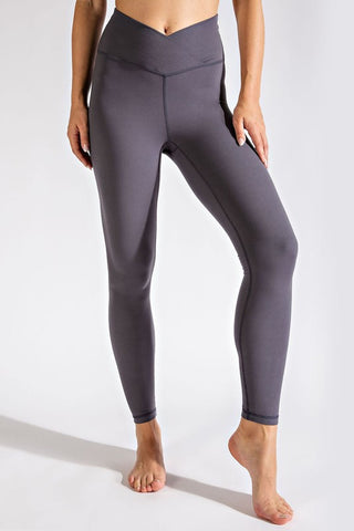 V Waist Full Length Leggings - 1985 the VAULT Boutique