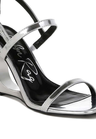 Ladra Metallic Fantasy Wedge Heel Sandals - 1985 the VAULT Boutique