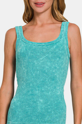 Zenana Ribbed Scoop Neck Tank - 1985 the VAULT Boutique