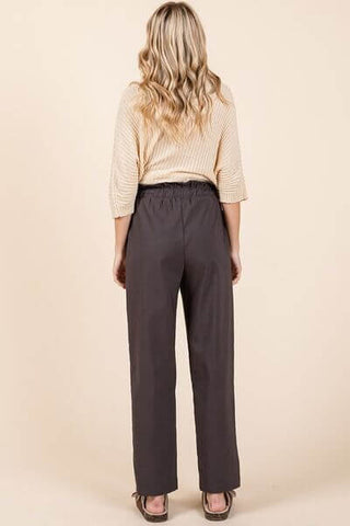 Mittoshop Paperbag Waist Tapered Straight Pants - 1985 the VAULT Boutique