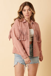 Mittoshop Fringe Detail Cotton Twill Jacket - 1985 the VAULT Boutique