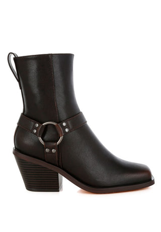 Baccata Elevated Harness Detail Ankle Boots - 1985 the VAULT Boutique