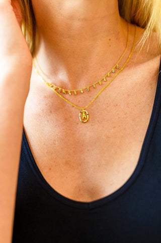 Mi Amor Gold Dipped Initial Necklace - 1985 the VAULT Boutique