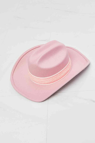 Fame Western Cutie Cowboy Hat in Pink - 1985 the VAULT Boutique