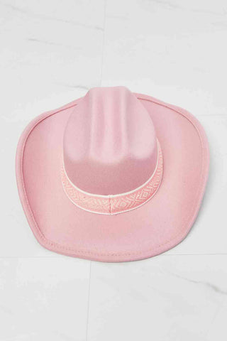 Fame Western Cutie Cowboy Hat in Pink - 1985 the VAULT Boutique