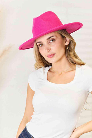 Fame Flat Brim Fedora Fashion Hat - 1985 the VAULT Boutique