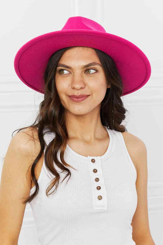 Fame Keep Your Promise Fedora Hat in Pink - 1985 the VAULT Boutique