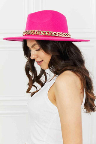 Fame Keep Your Promise Fedora Hat in Pink - 1985 the VAULT Boutique