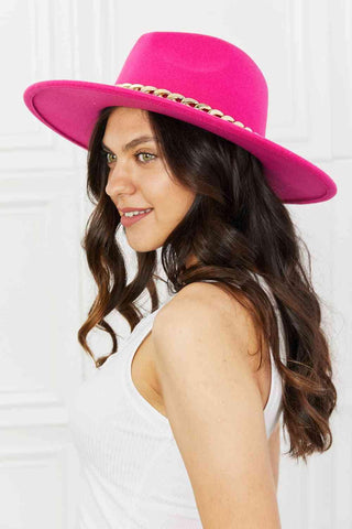 Fame Keep Your Promise Fedora Hat in Pink - 1985 the VAULT Boutique