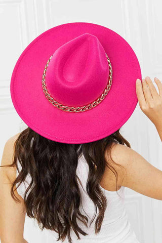 Fame Keep Your Promise Fedora Hat in Pink - 1985 the VAULT Boutique