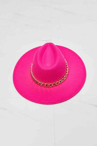 Fame Keep Your Promise Fedora Hat in Pink - 1985 the VAULT Boutique