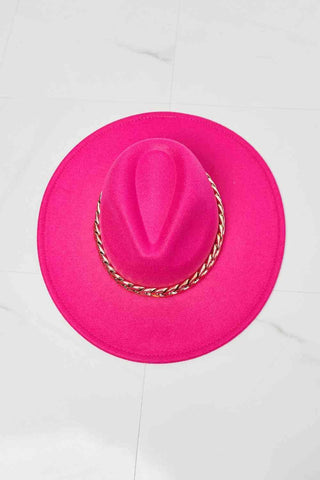 Fame Keep Your Promise Fedora Hat in Pink - 1985 the VAULT Boutique