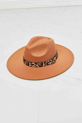 Fame In The Wild Leopard Detail Fedora Hat - 1985 the VAULT Boutique