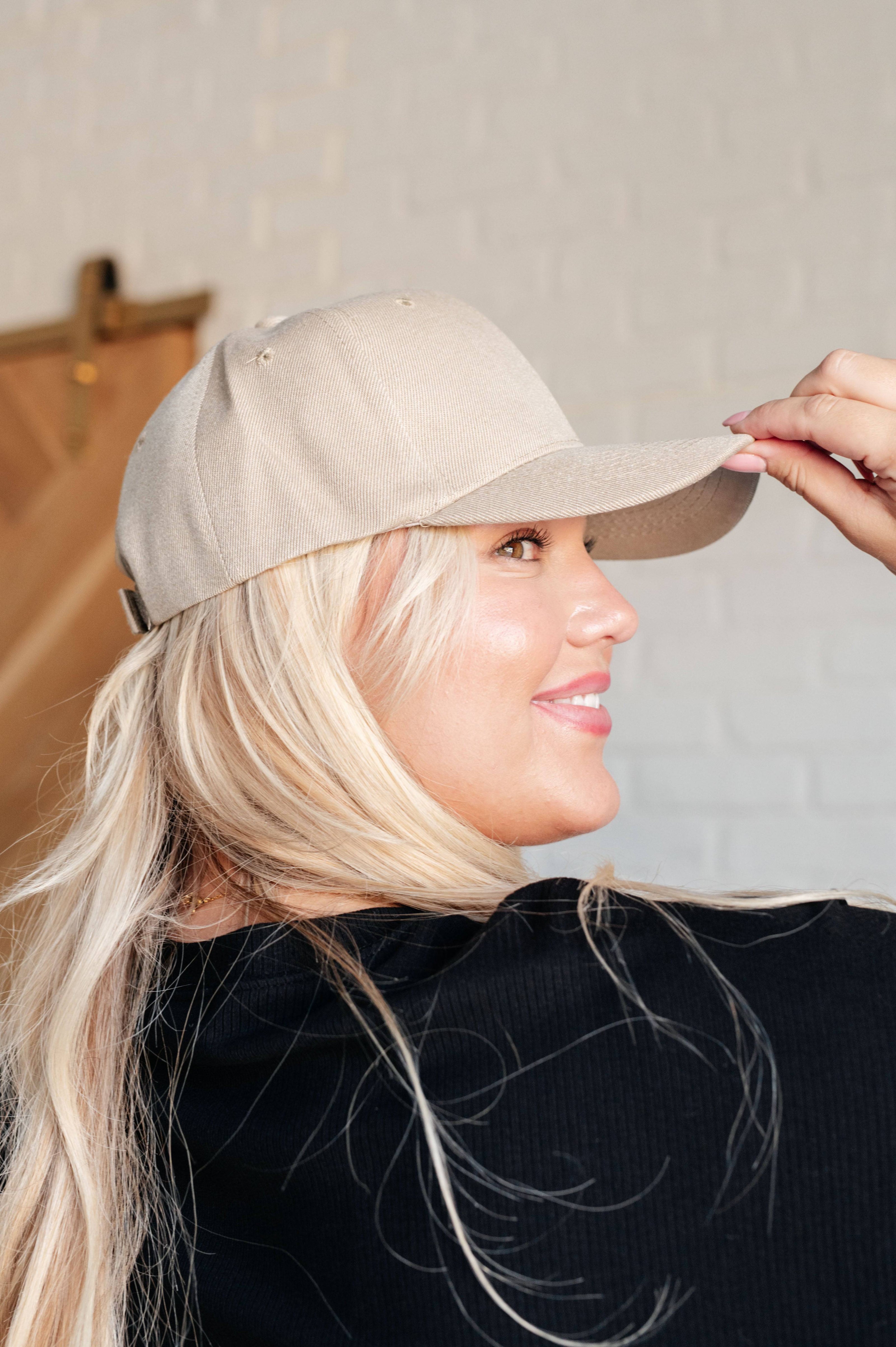 Basic Babe Ball Cap in Khaki - 1985 the VAULT Boutique