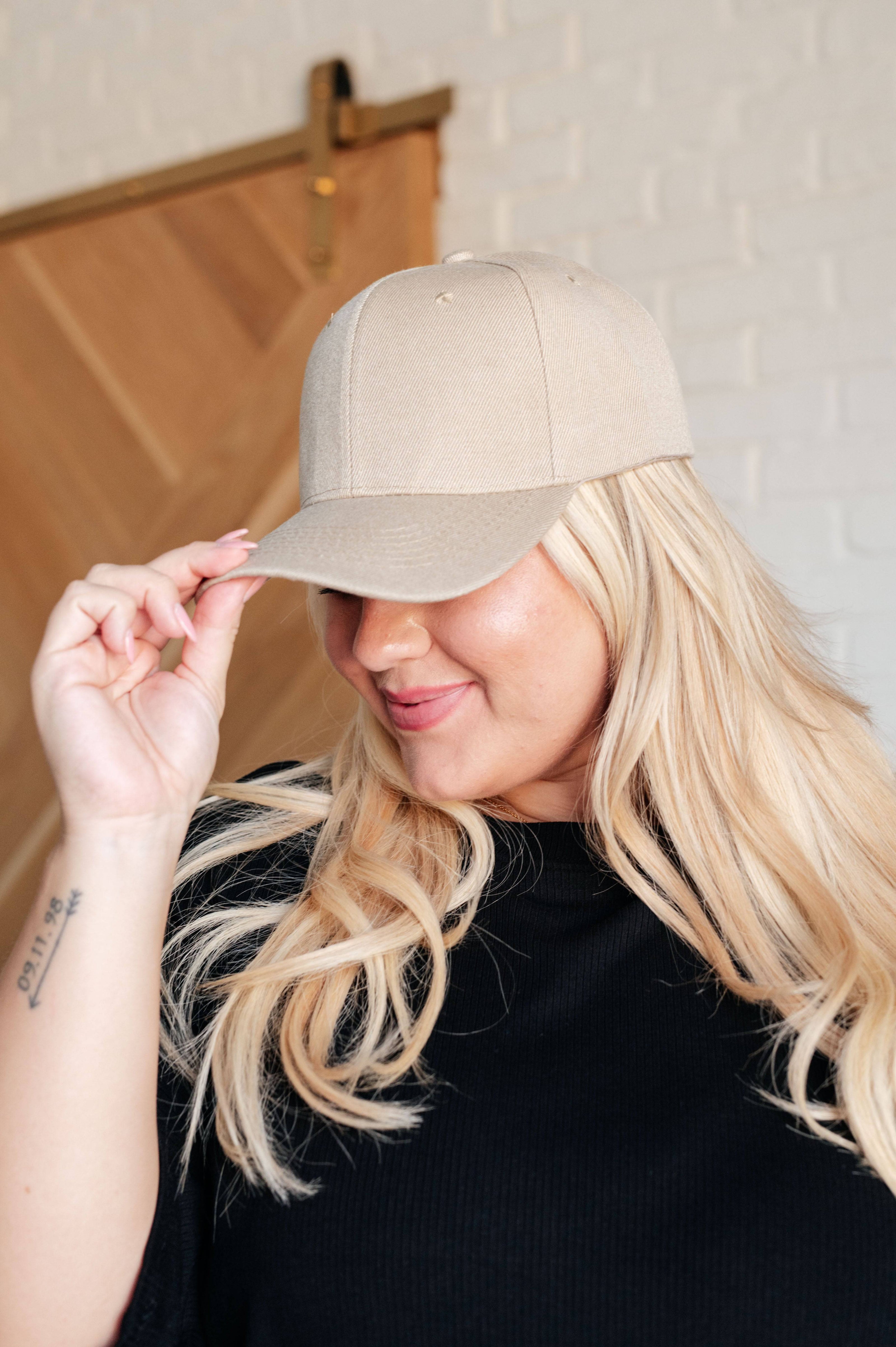 Basic Babe Ball Cap in Khaki - 1985 the VAULT Boutique