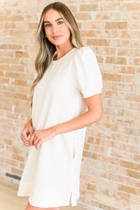 Across Town Puff Sleeve Quilted Dress - Happily Ever Atchison Shop Co.