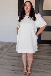 Across Town Puff Sleeve Quilted Dress - Happily Ever Atchison Shop Co.