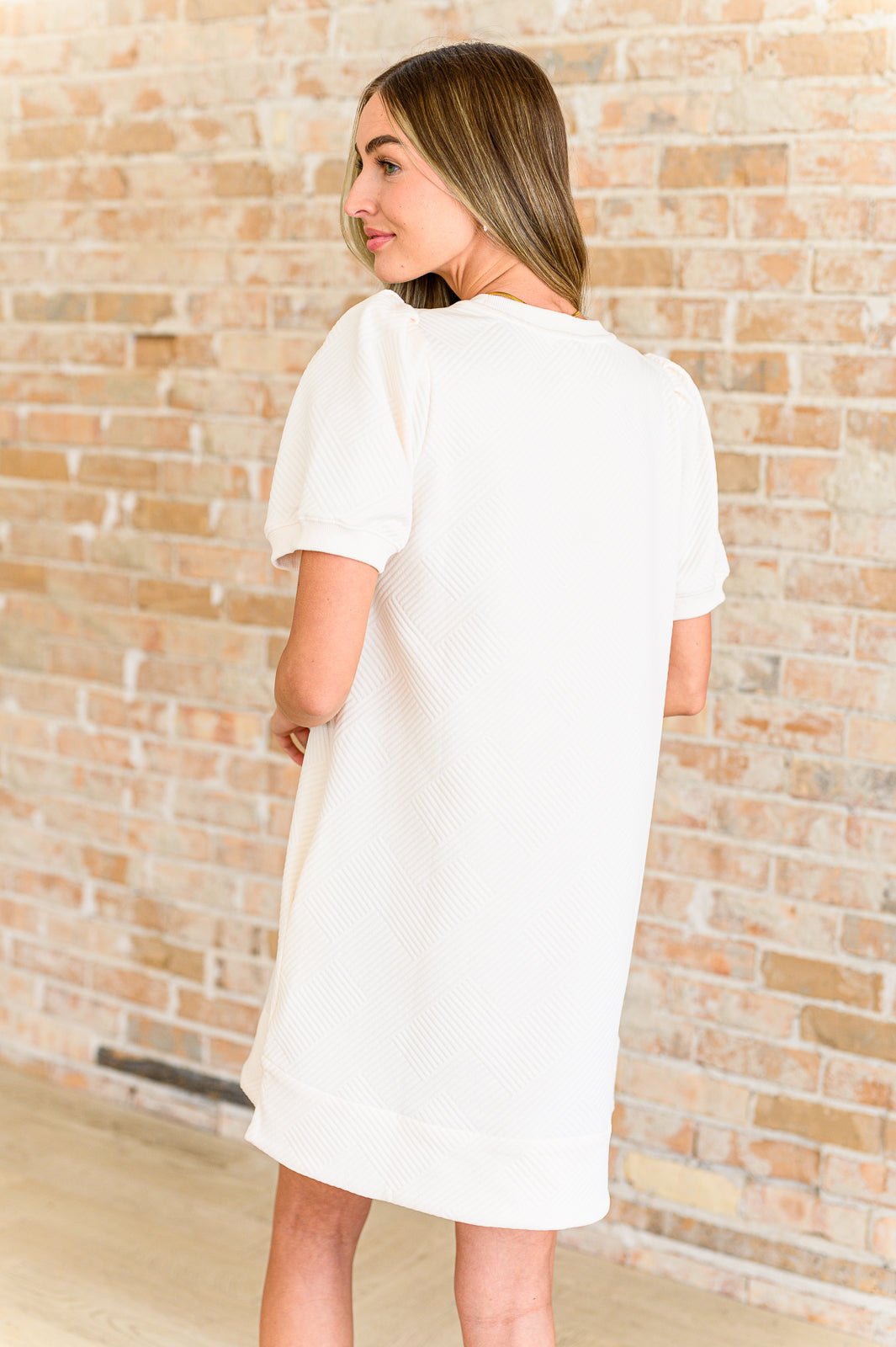 Across Town Puff Sleeve Quilted Dress - Happily Ever Atchison Shop Co.