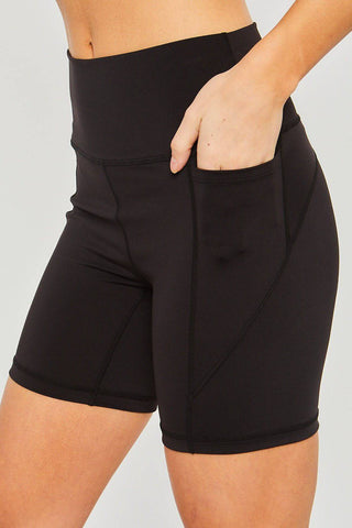 Love Tree High Waist Seam Detail Active Shorts - 1985 the VAULT Boutique