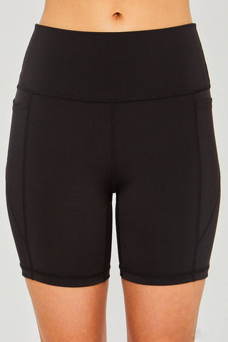 Love Tree High Waist Seam Detail Active Shorts - 1985 the VAULT Boutique