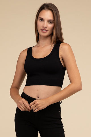 Ribbed Seamless Crop Top - 1985 the VAULT Boutique