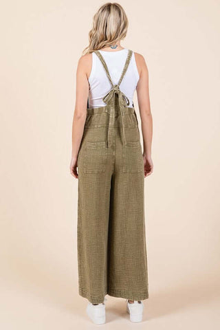 Mittoshop Textured Wide Leg Overalls - 1985 the VAULT Boutique