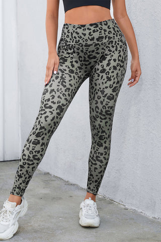 Leopard Print Wide Waistband Leggings - 1985 the VAULT Boutique