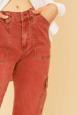 Annie Wear Straight Leg Jeans with Cargo Pockets - 1985 the VAULT Boutique