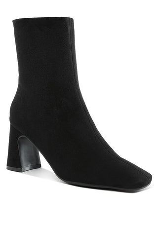 Dimri Square Toe Microfiber Ankle Boots - 1985 the VAULT Boutique