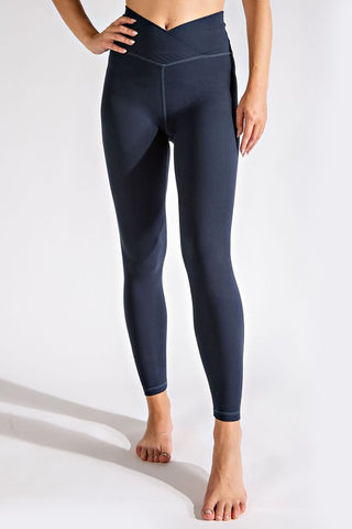 V Waist Full Length Leggings - 1985 the VAULT Boutique