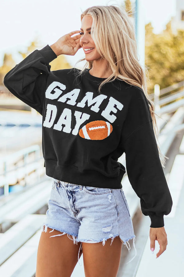 GAME DAY Round Neck Long Sleeve Sweatshirt - 1985 THE VAULT