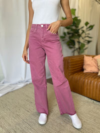 RFM Full Size High Rise Garment Dye Wide Leg  Jeans - 1985 THE VAULT