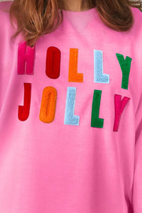 HOLLY JOLLY Round Neck Long Sleeve Top - 1985 the VAULT Boutique