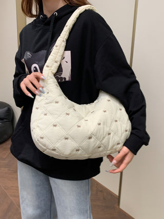 Bow Polyester Shoulder Bag - 1985 the VAULT Boutique