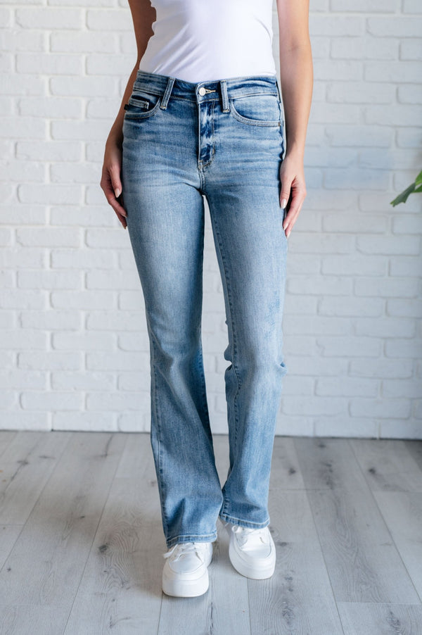 Alana Mid Rise Clean Bootcut Jeans - Happily Ever Atchison Shop Co.