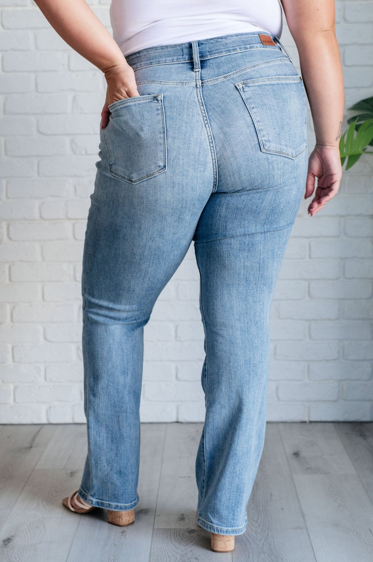 Alana Mid Rise Clean Bootcut Jeans - Happily Ever Atchison Shop Co.