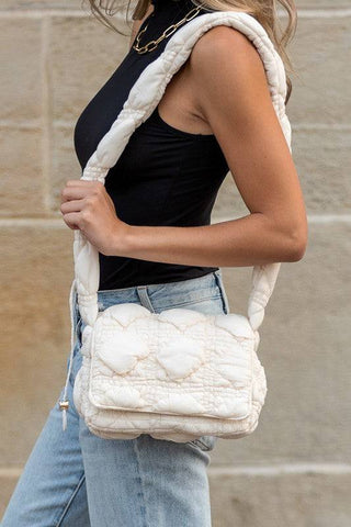 Brinley Quilted Puffer Foldover Crossbody - 1985 the VAULT Boutique