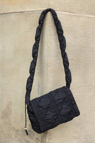 Brinley Quilted Puffer Foldover Crossbody - 1985 the VAULT Boutique