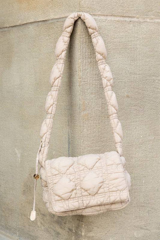 Brinley Quilted Puffer Foldover Crossbody - 1985 the VAULT Boutique