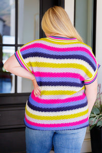 Another One V-Neck Striped Top - Happily Ever Atchison Shop Co.