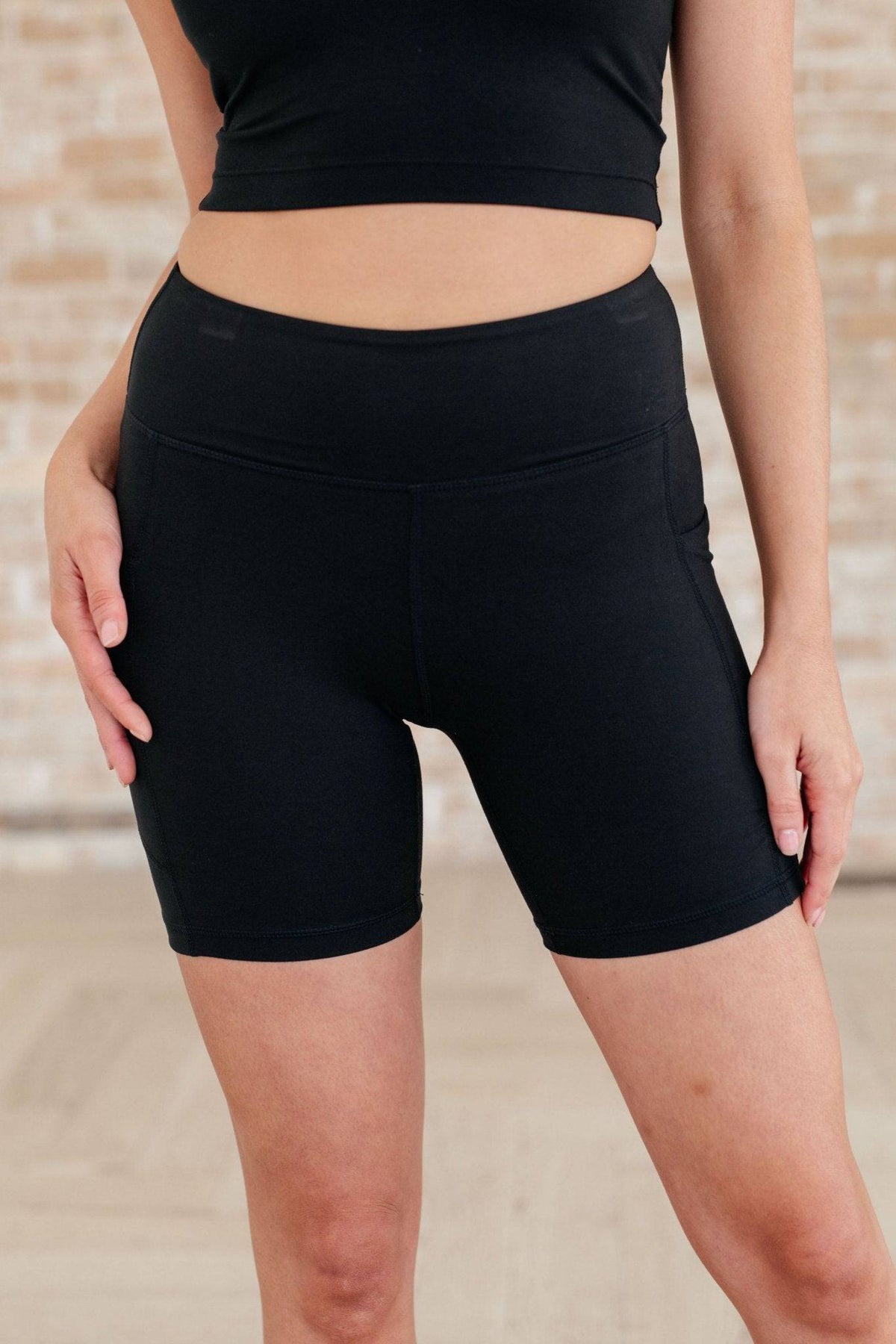 Getting Active Biker Shorts in Black - 1985 the VAULT Boutique