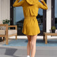 Getting Out Long Sleeve Hoodie Romper Gold Spice - 1985 the VAULT Boutique