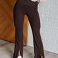 Stamina Stride Flare Leggings in Espresso - 1985 the VAULT Boutique